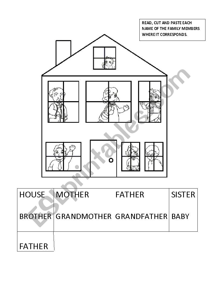 family and home worksheet