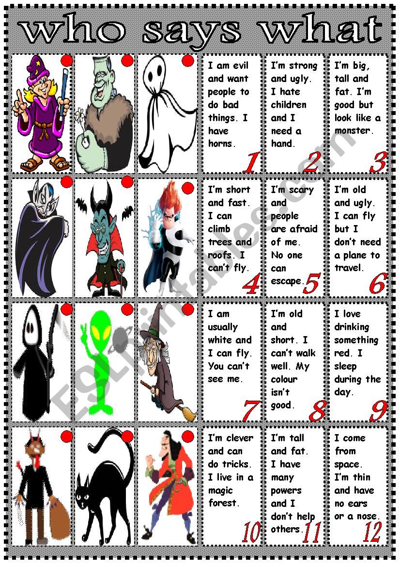 reading monsters worksheet