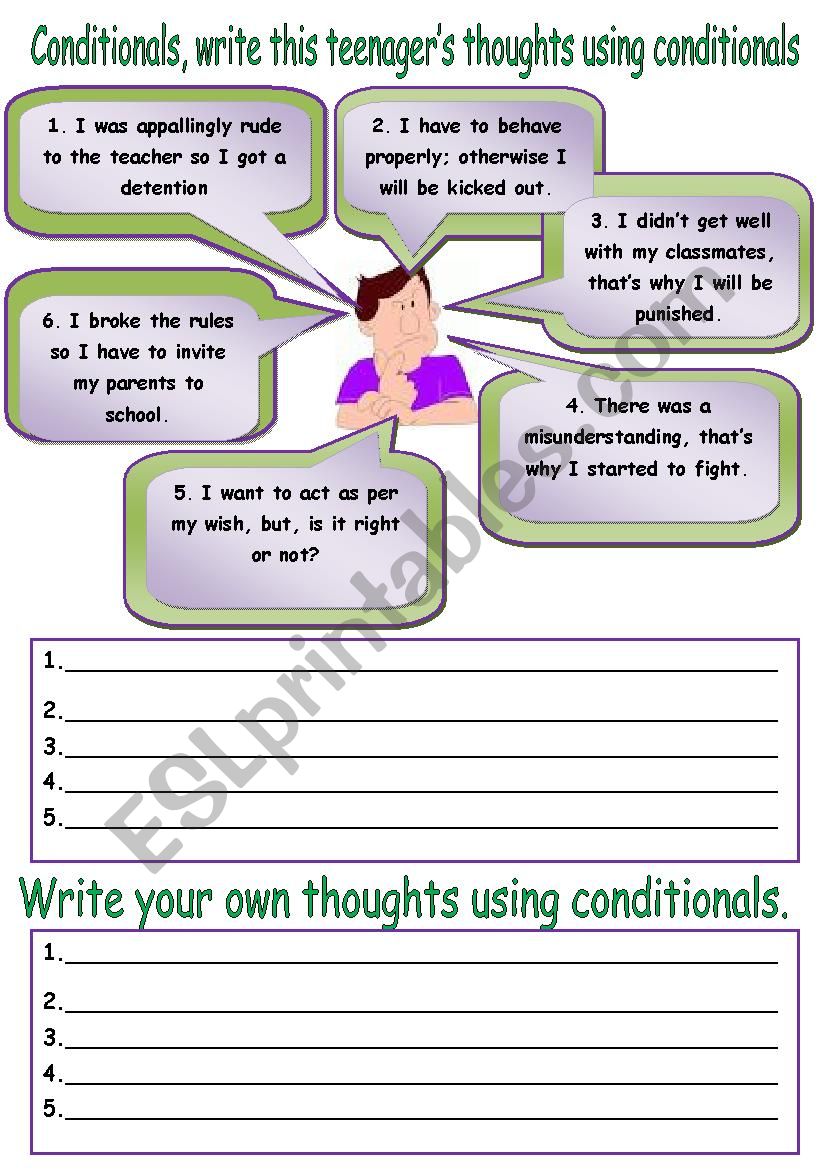 Conditionals. worksheet