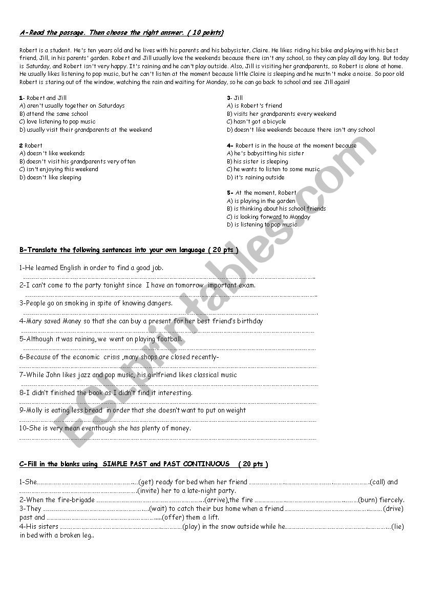 Intermediate Grammar Revision 