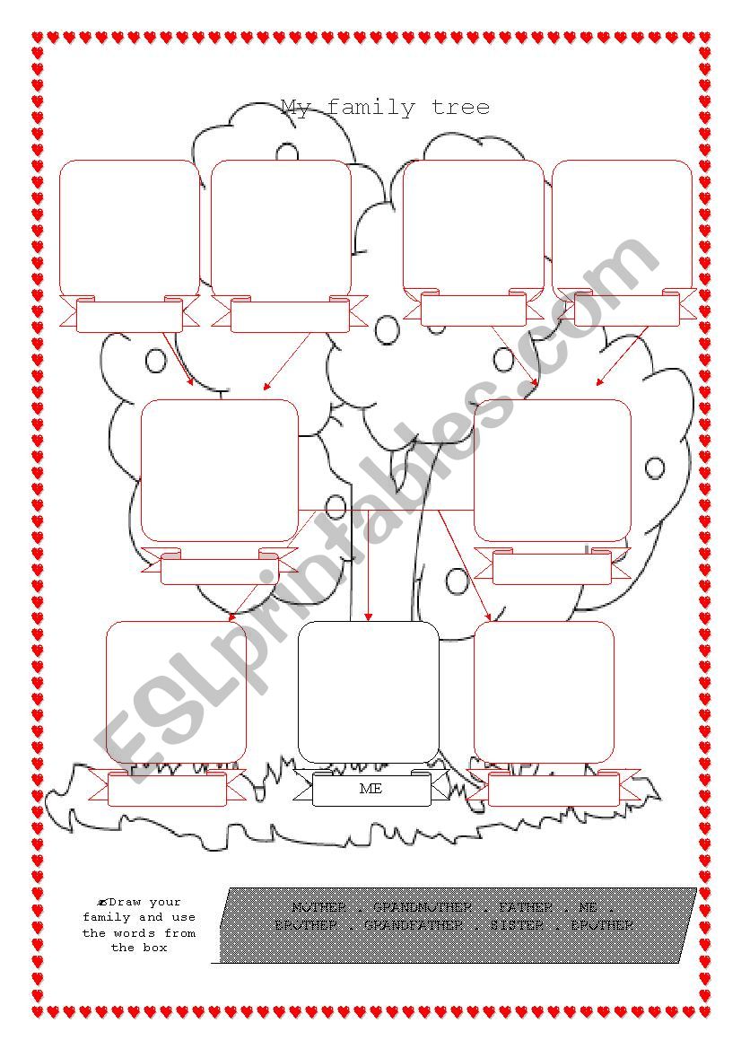 Family tree worksheet