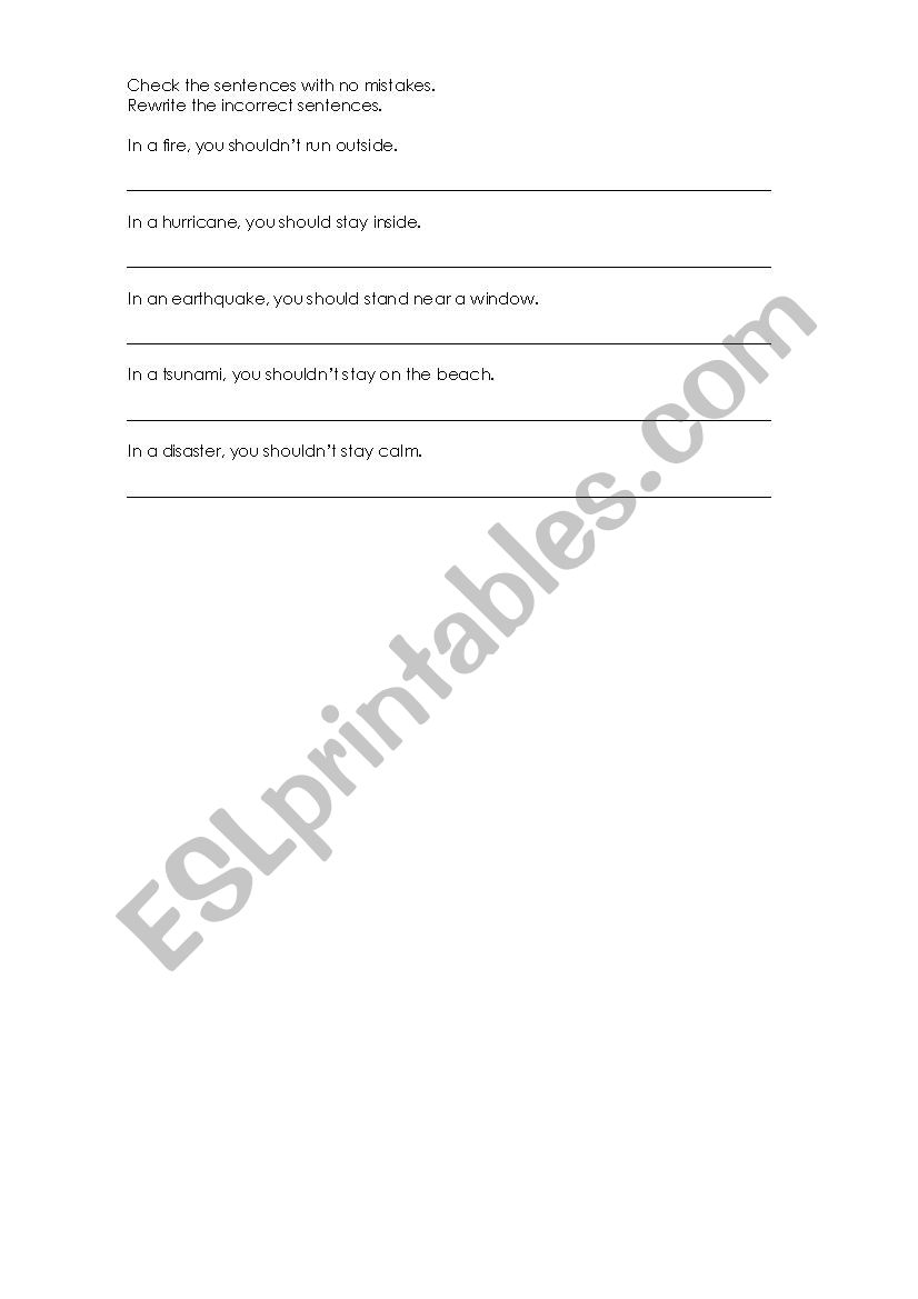 should and shouldnt worksheet