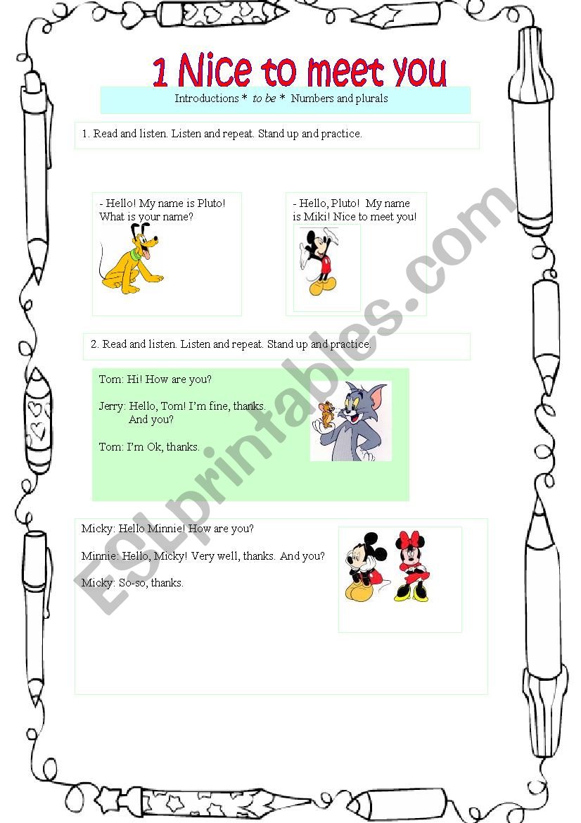 Meeting worksheet