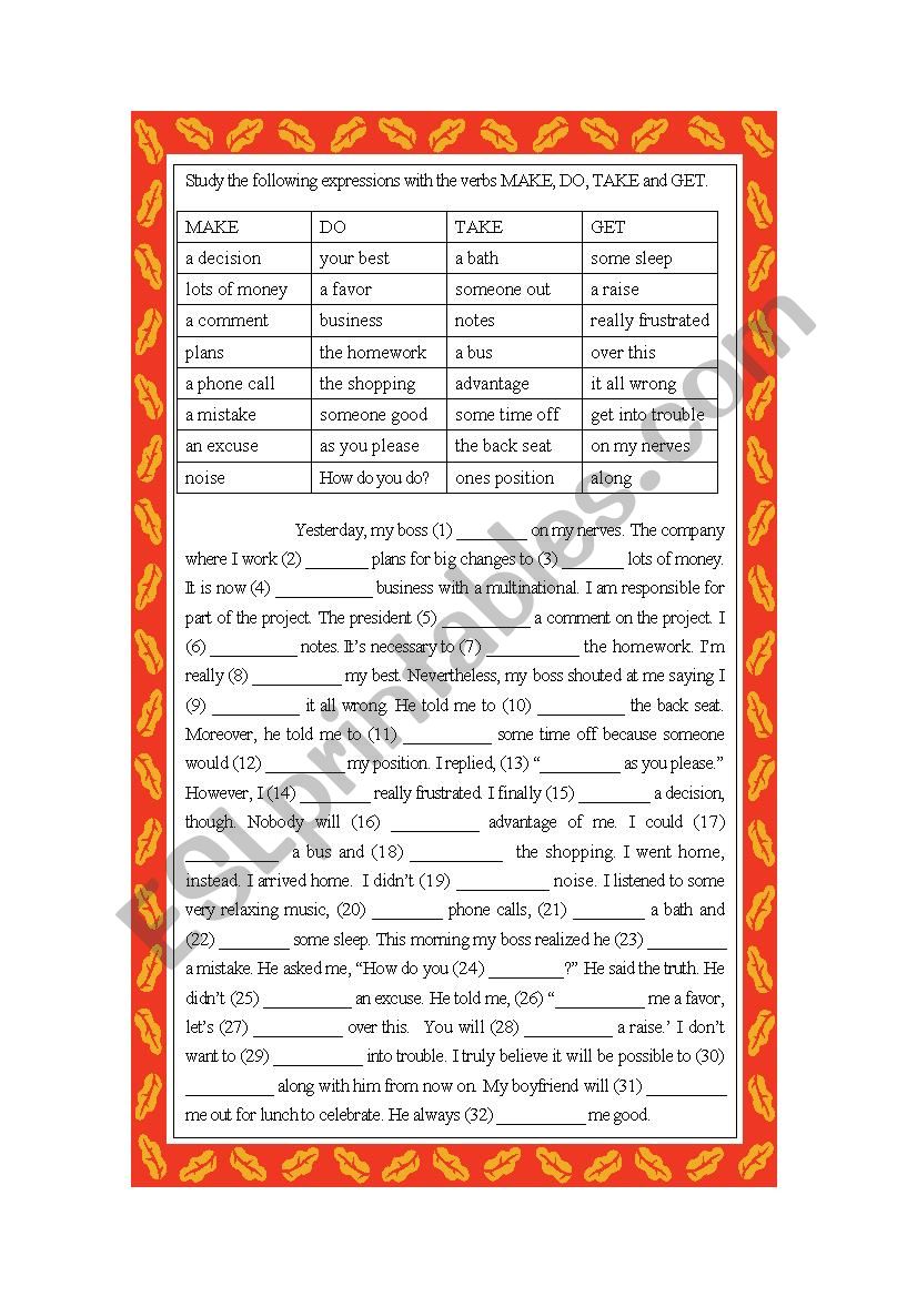 Expressions  worksheet