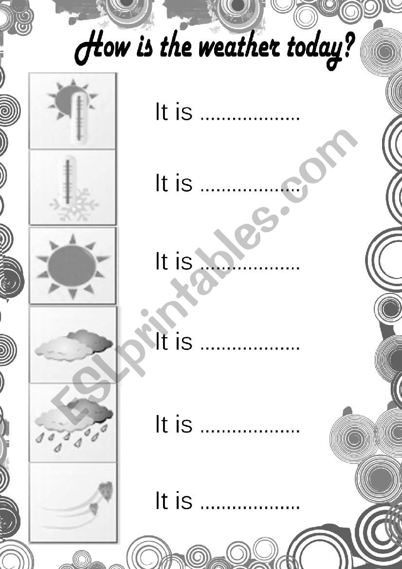 The Weather  worksheet