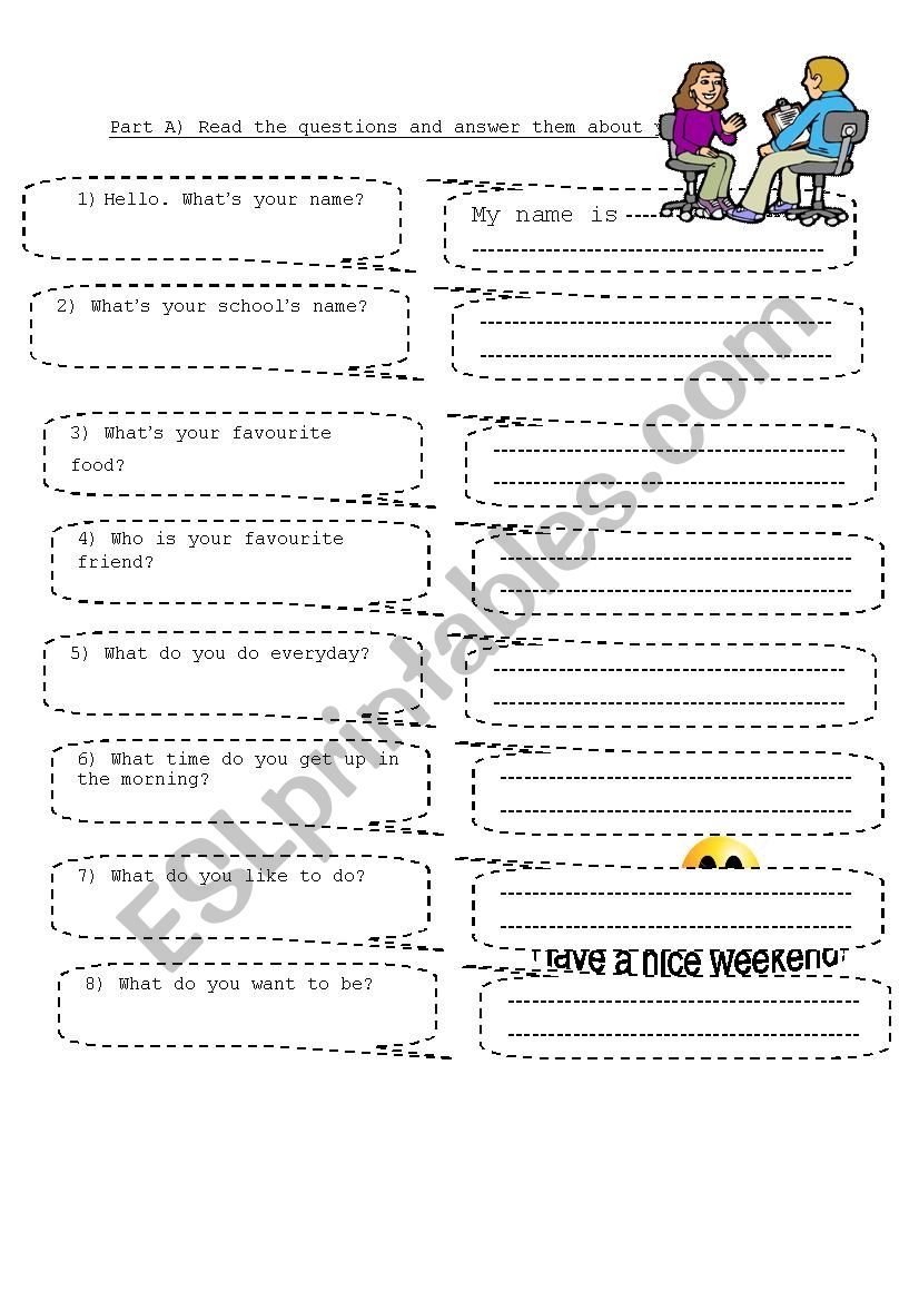 TOP QUESTIONS worksheet