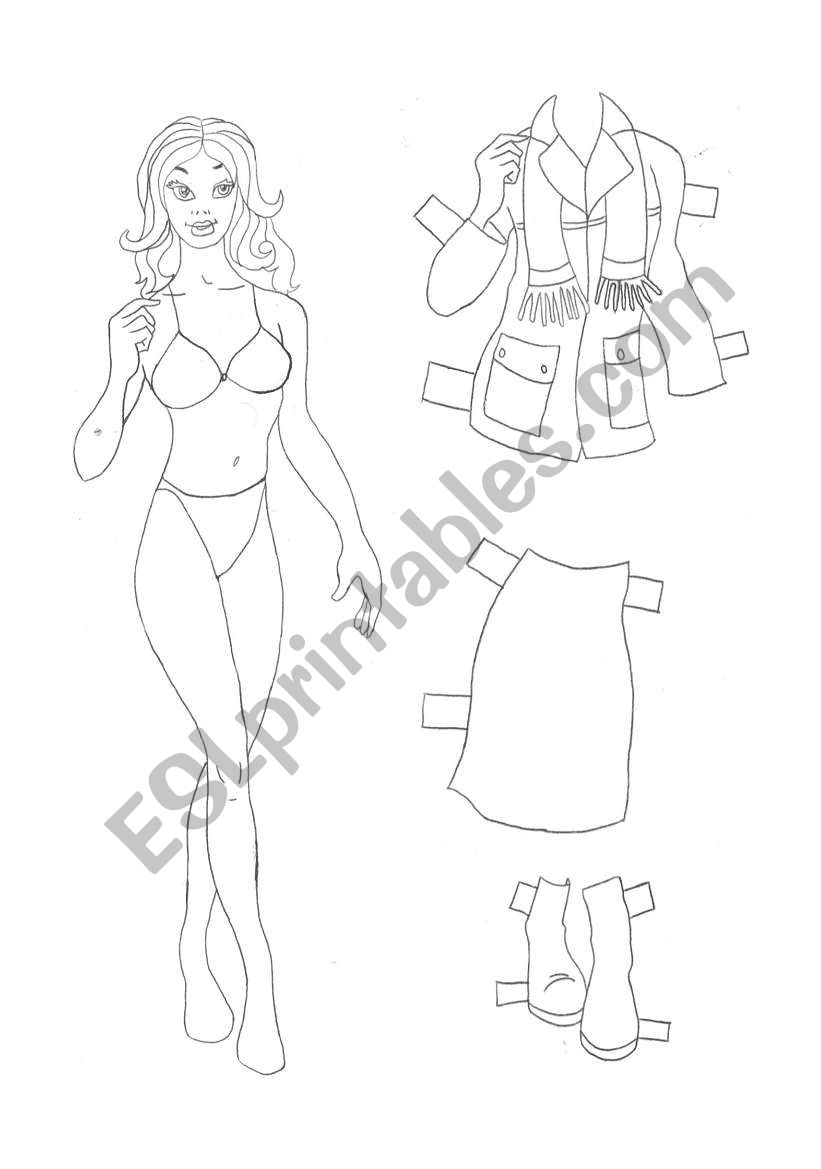 fashion paper doll worksheet