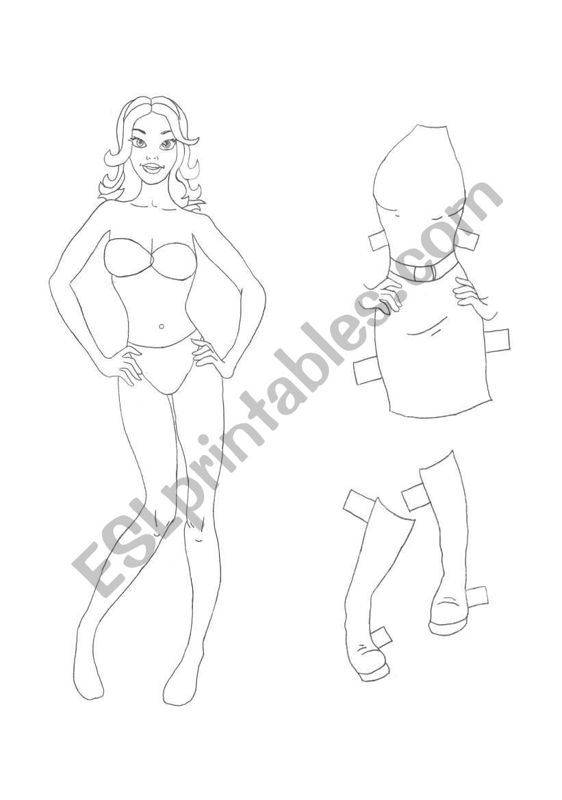 fashion paper doll worksheet