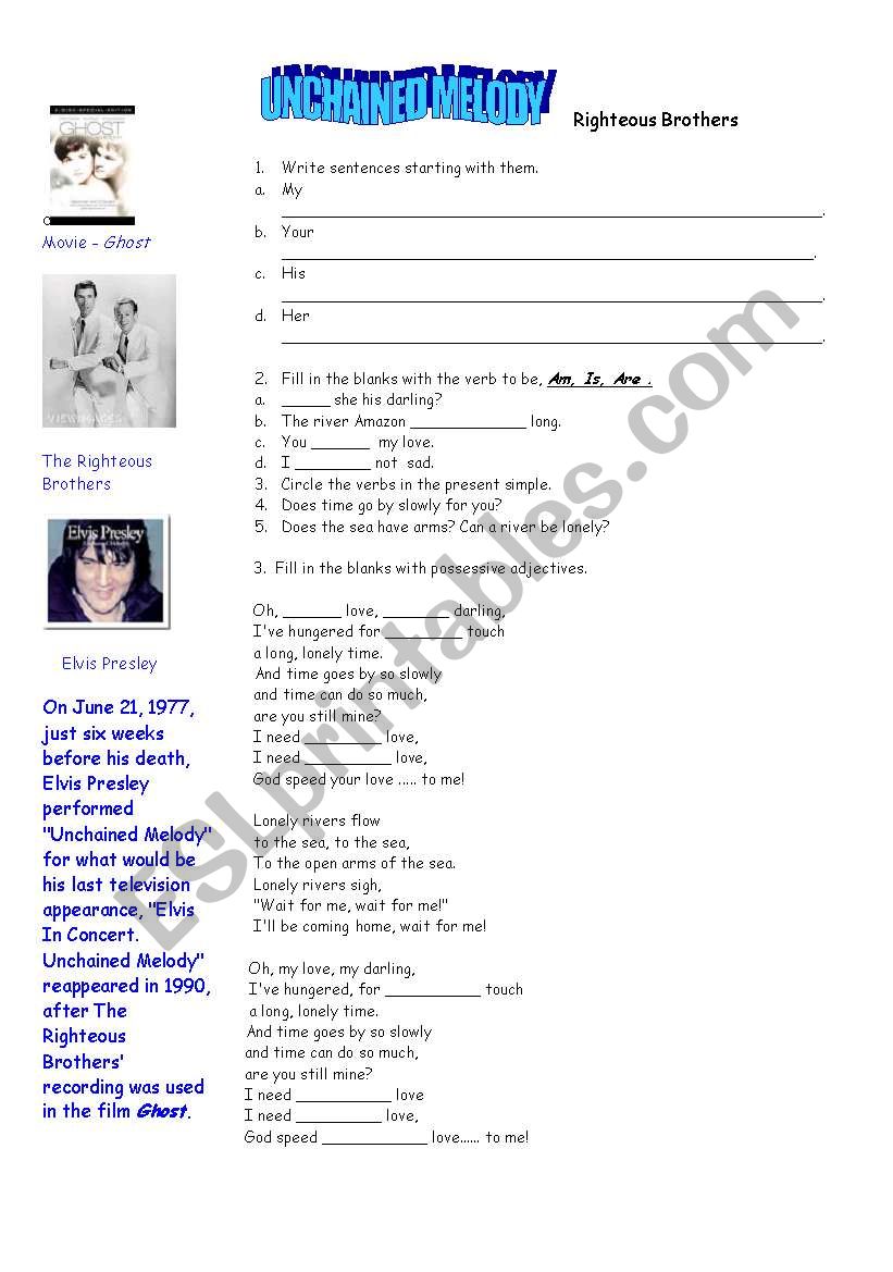 Unchained Melody - Song Activity