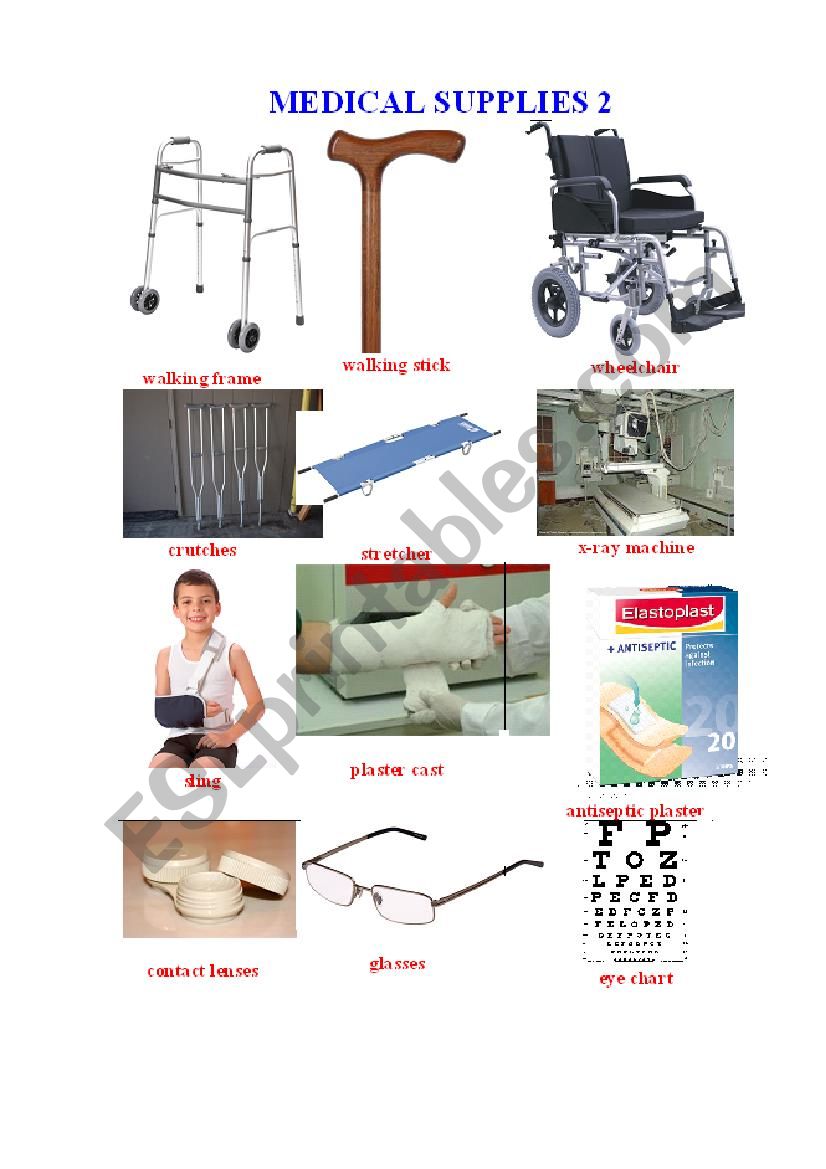 Medical Supplies 2 worksheet