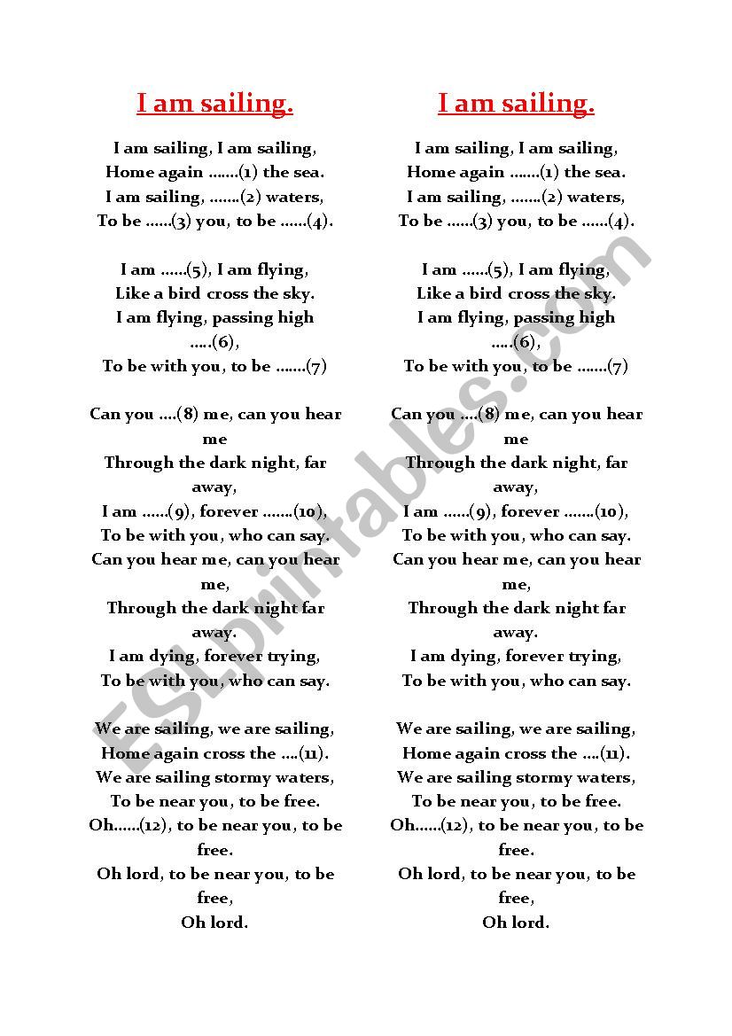 lyrics of iam sailing by rod stewart