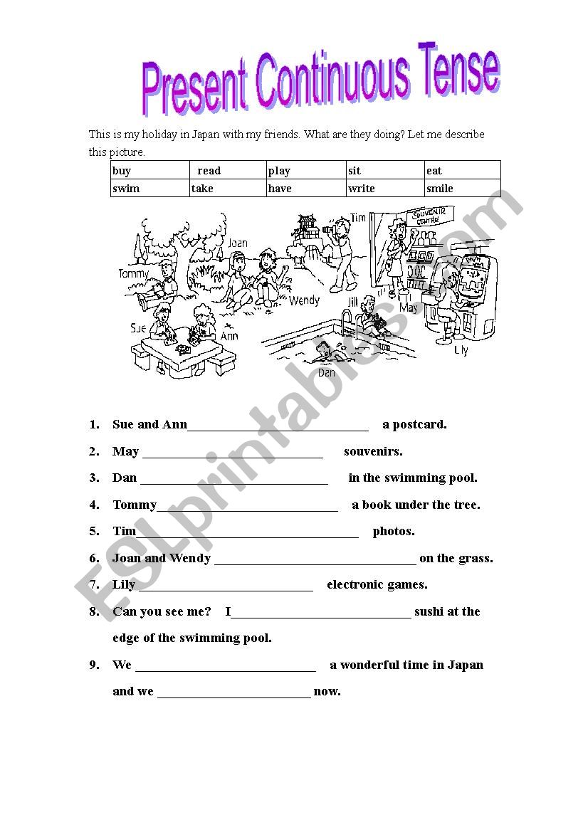 holiday in japan worksheet