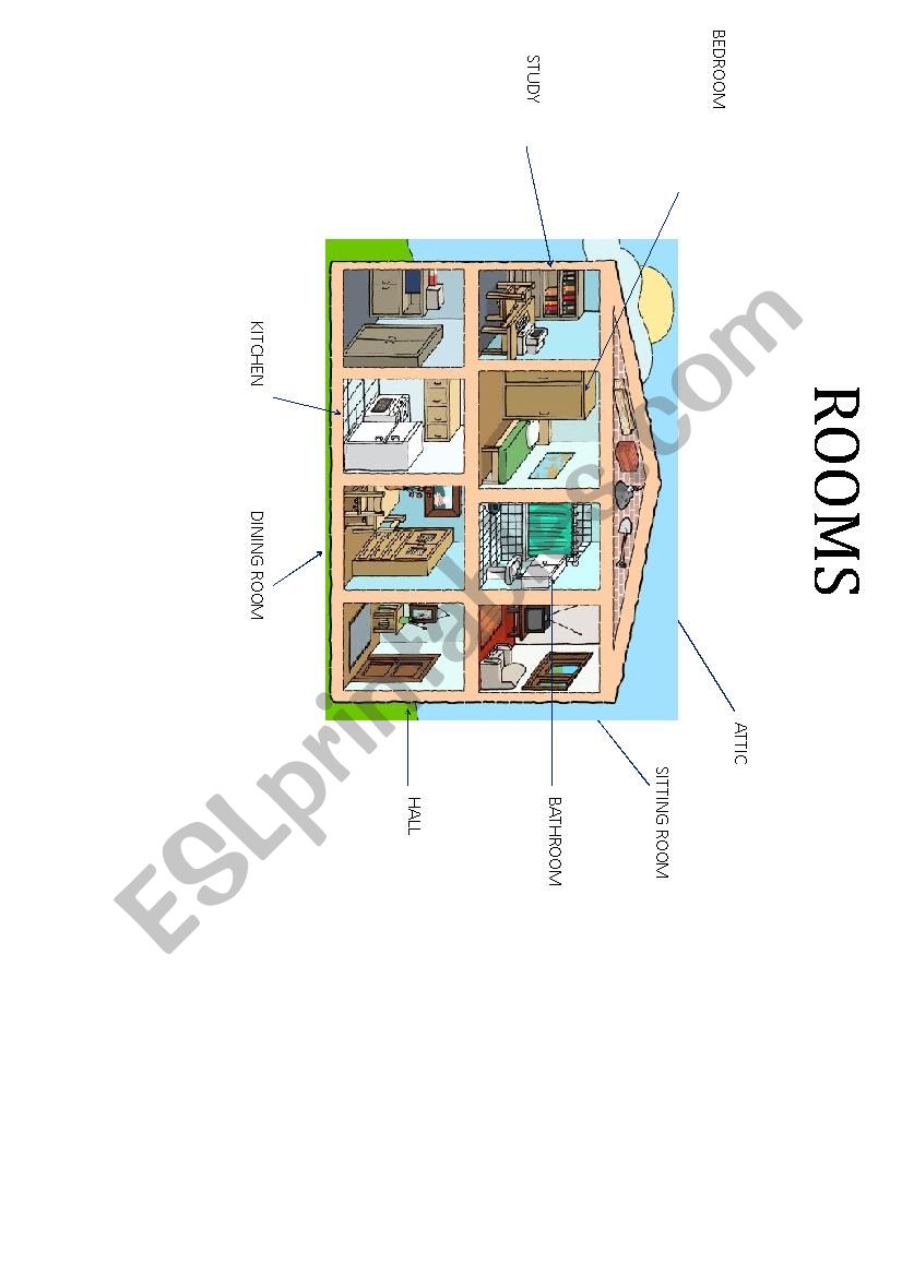 parts of the house (2) worksheet