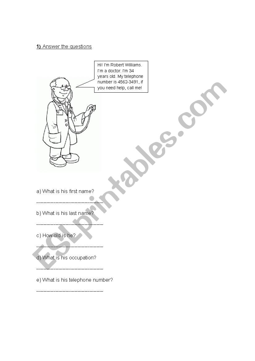 Possessive adjectives  worksheet