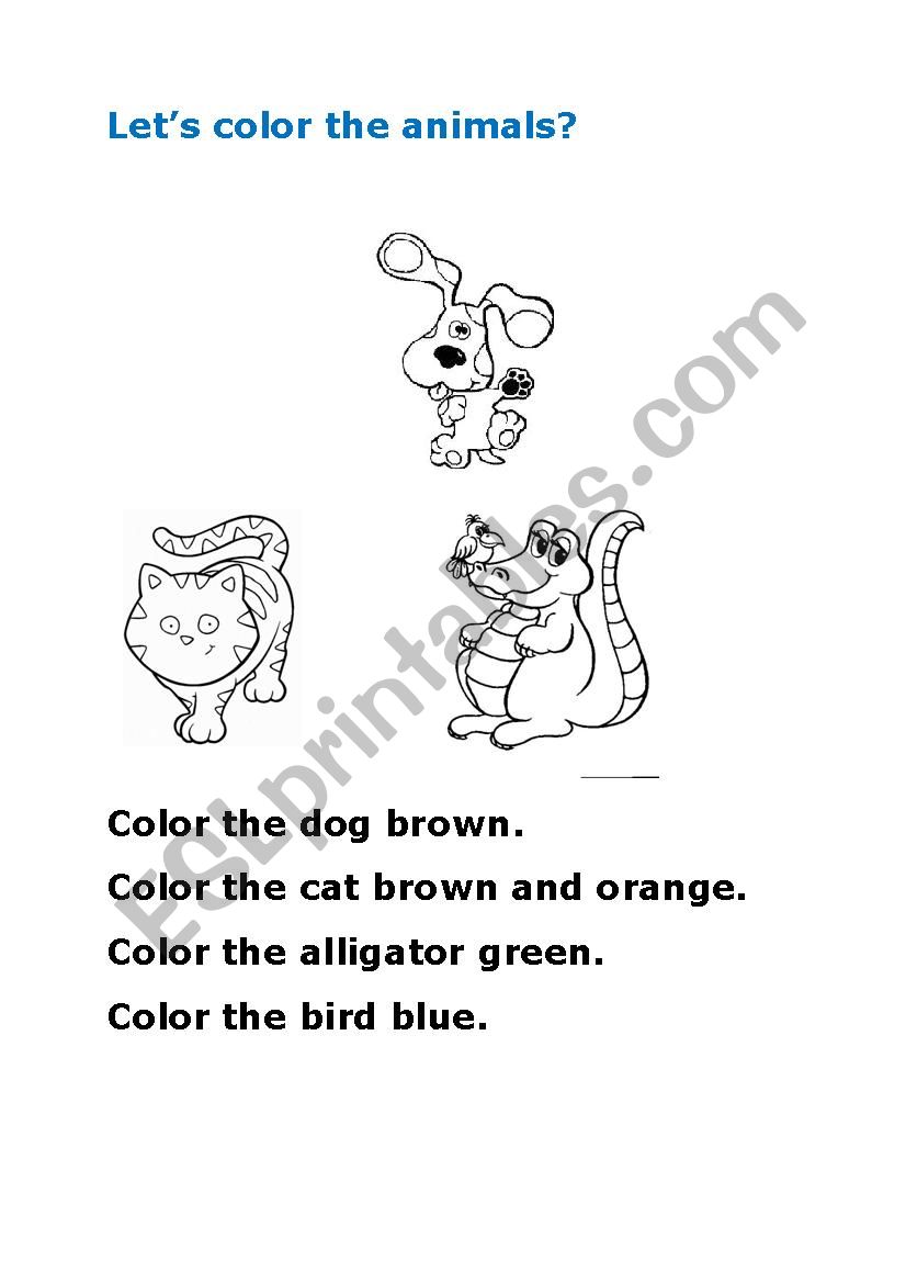 Color worksheet