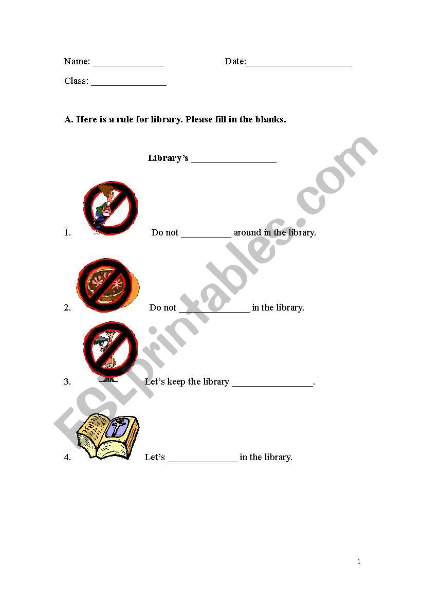 learning about rules worksheet