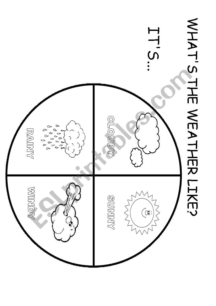 Weather wheel worksheet