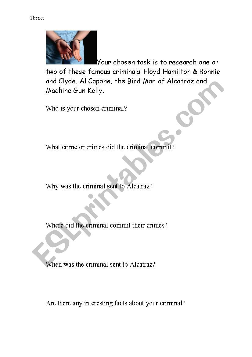 Alcatraz Research Task Help Sheet 