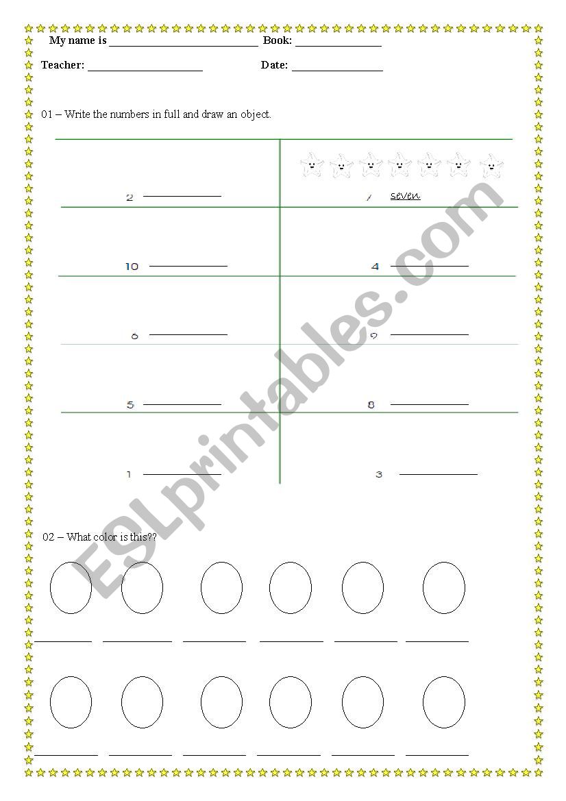 review worksheet