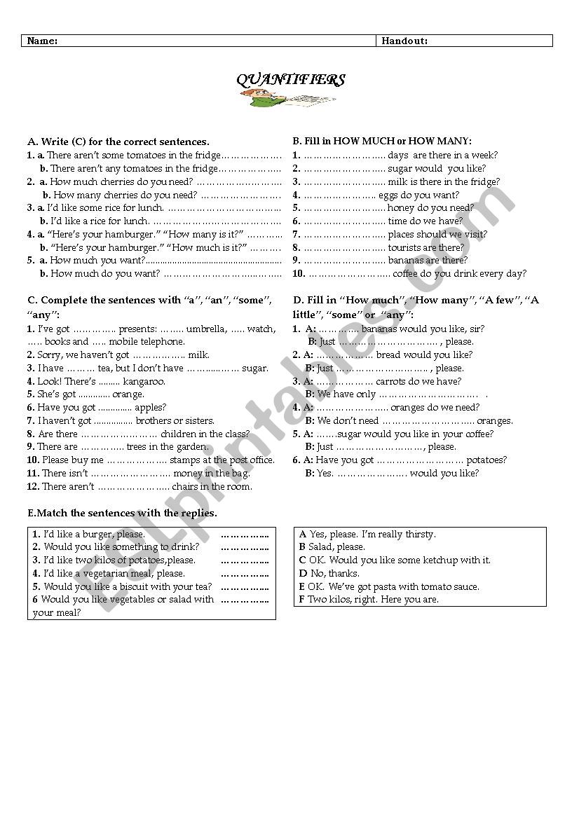 quantifiers worksheet