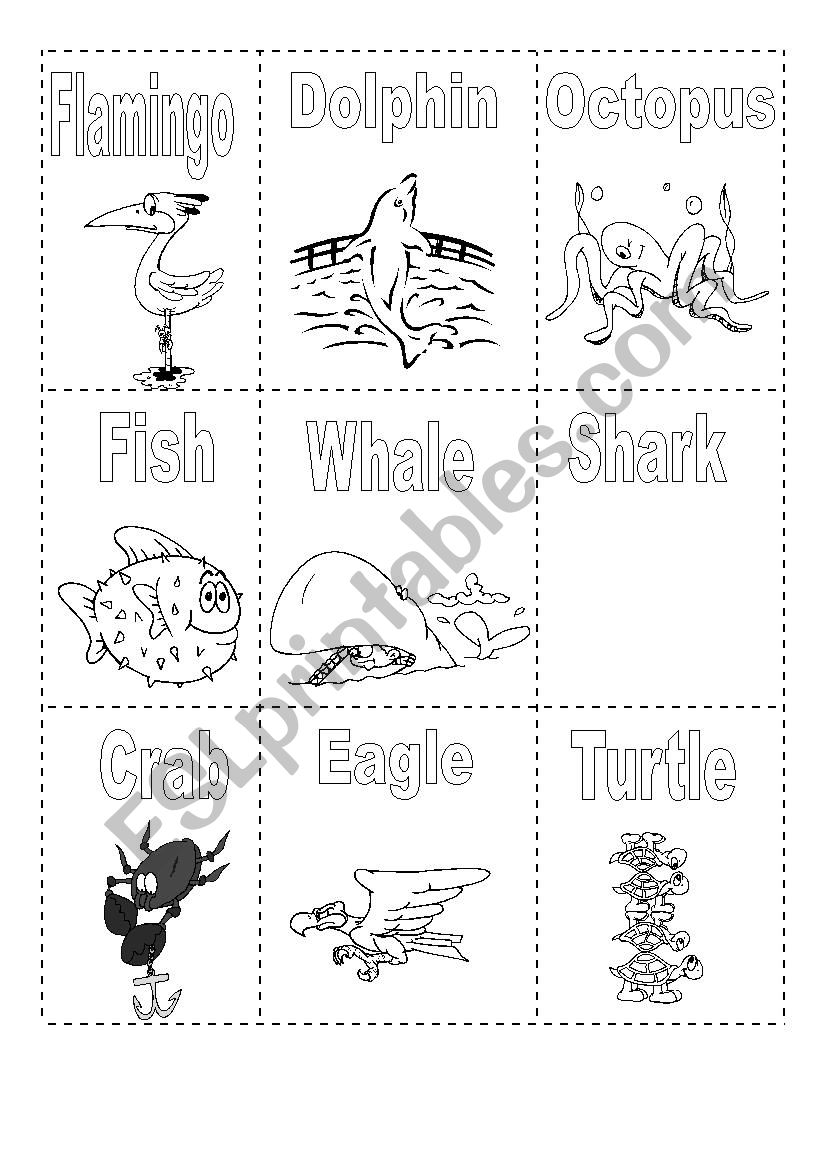 Mini Book Animals part4 worksheet