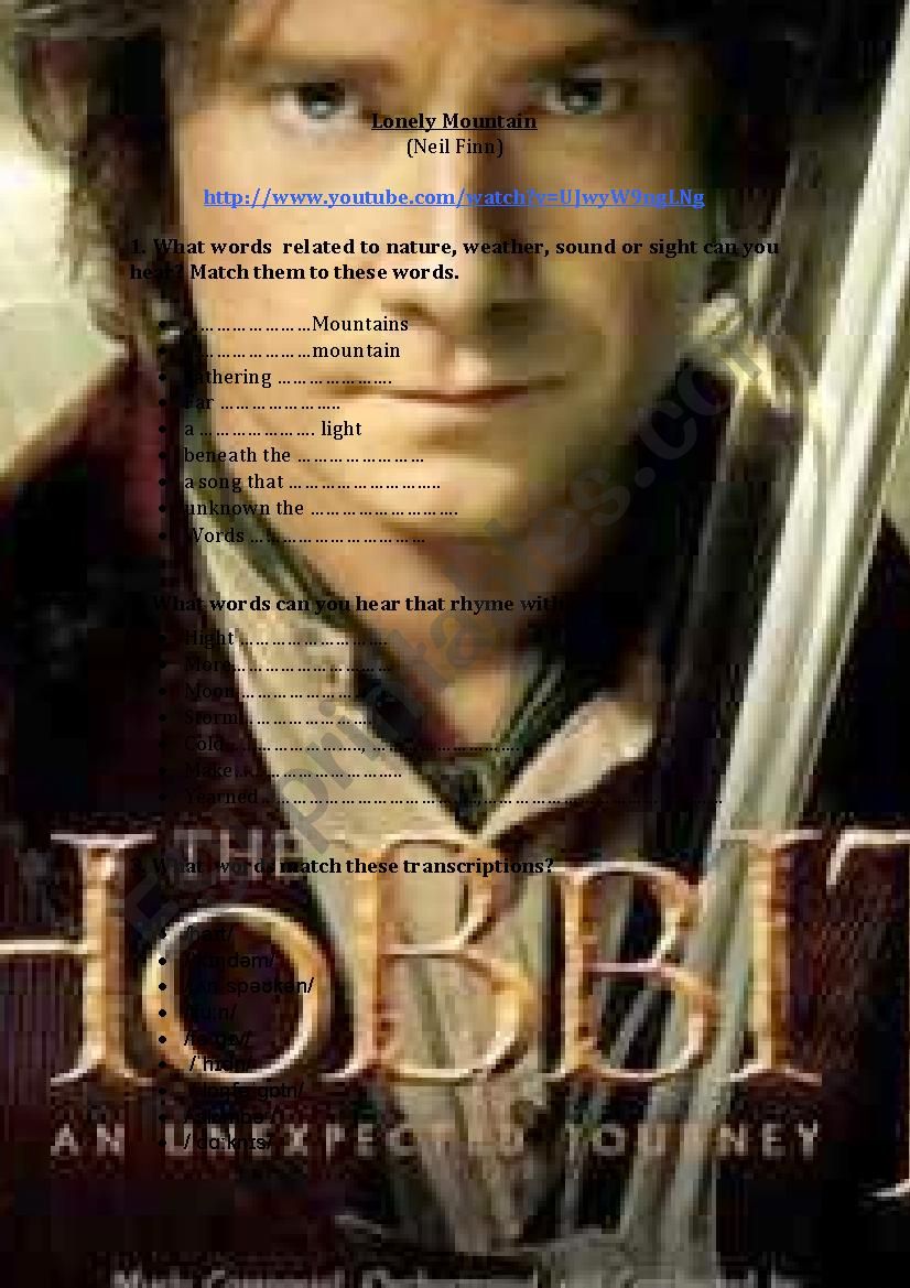 The hobbit: an unexpected journey 