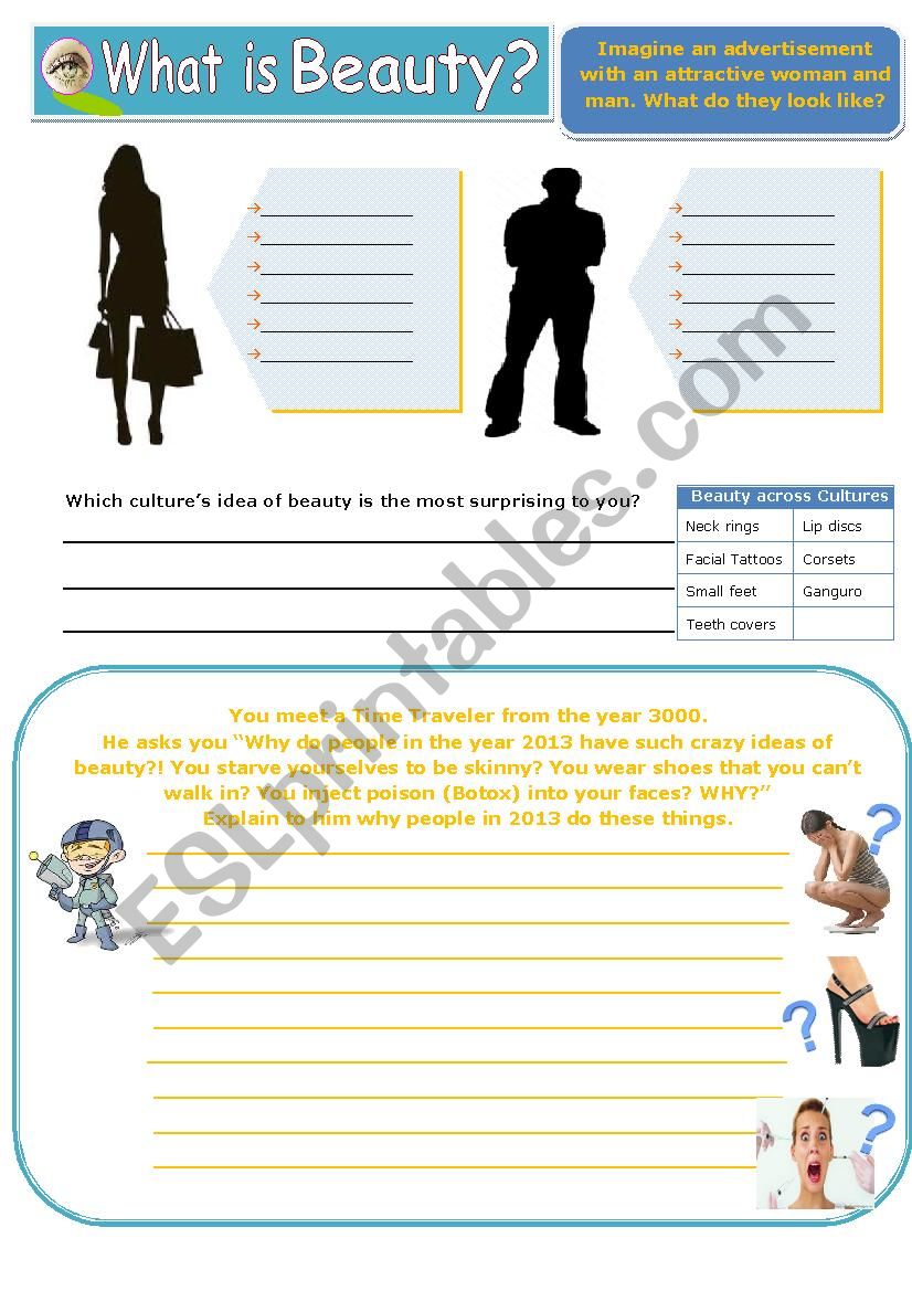 What is Beauty?  worksheet
