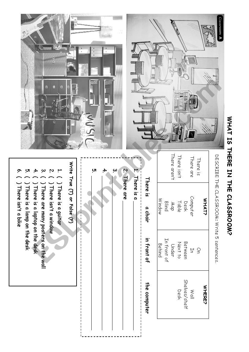 what is there? worksheet