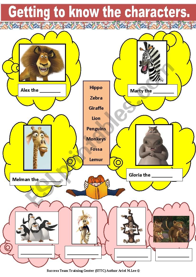 Madagascar Movie Mania PART 1 worksheet