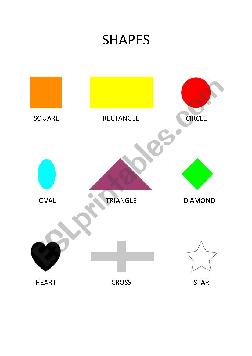 SHAPES worksheet