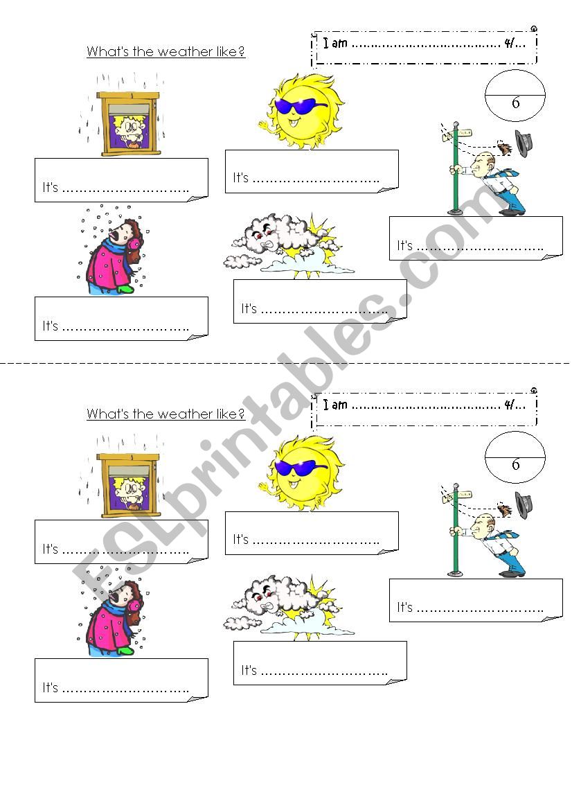 weather worksheet