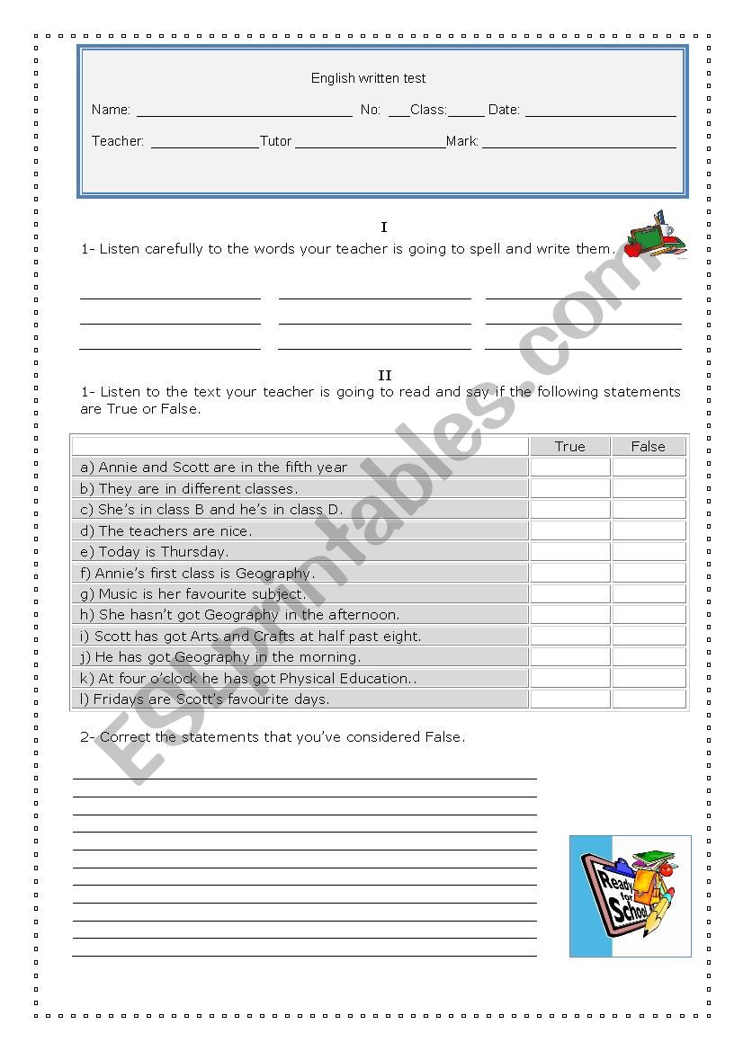 Test-Worksheet worksheet