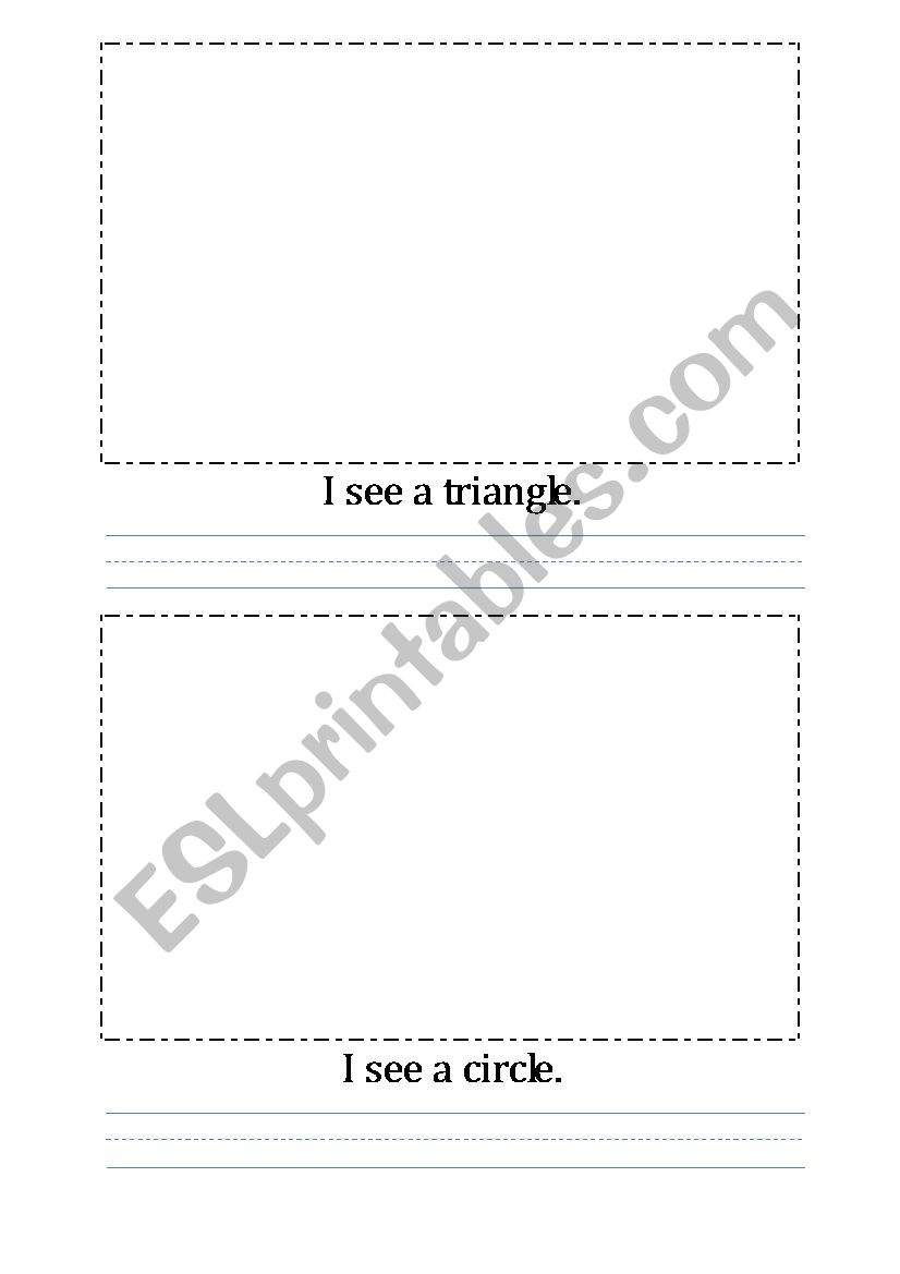 I see a square! worksheet