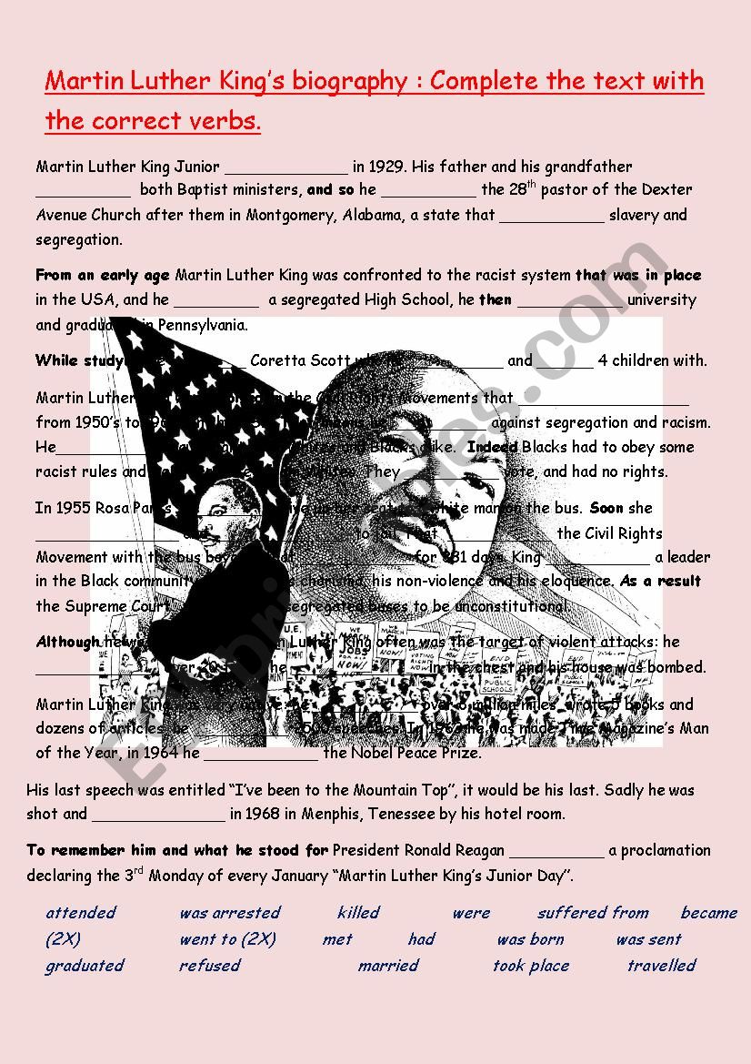 Martin Luther Kings Biography