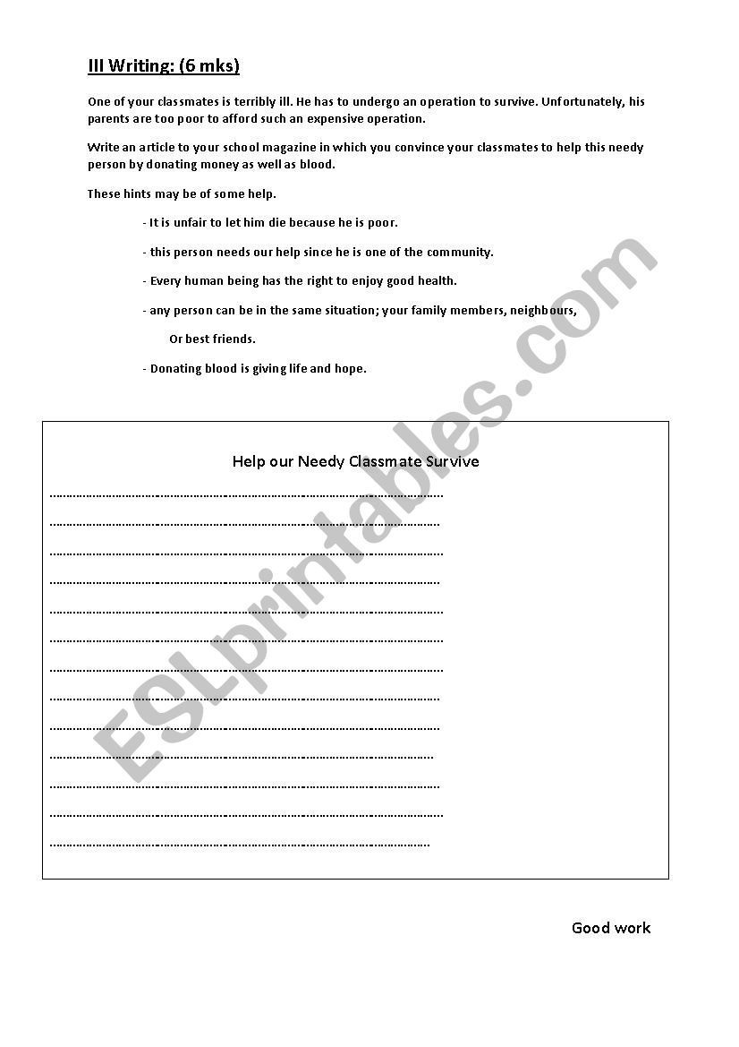 Language 9th form worksheet