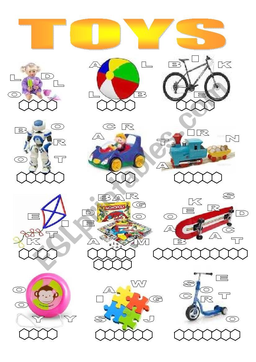 Toys  worksheet