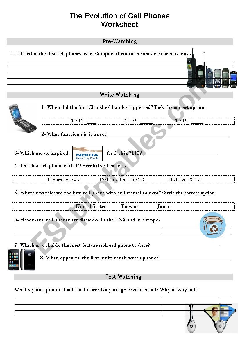 Technology worksheet
