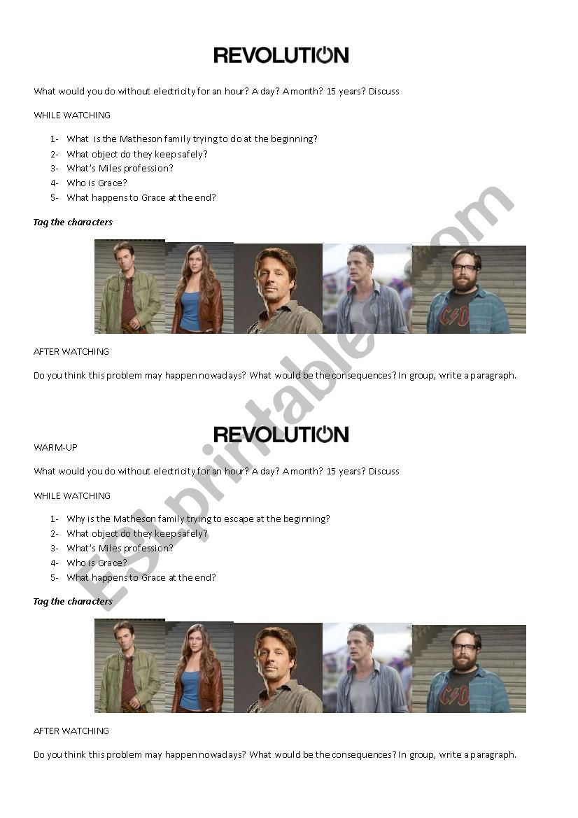 Revolution TV Show- Season 1 - Episode 1