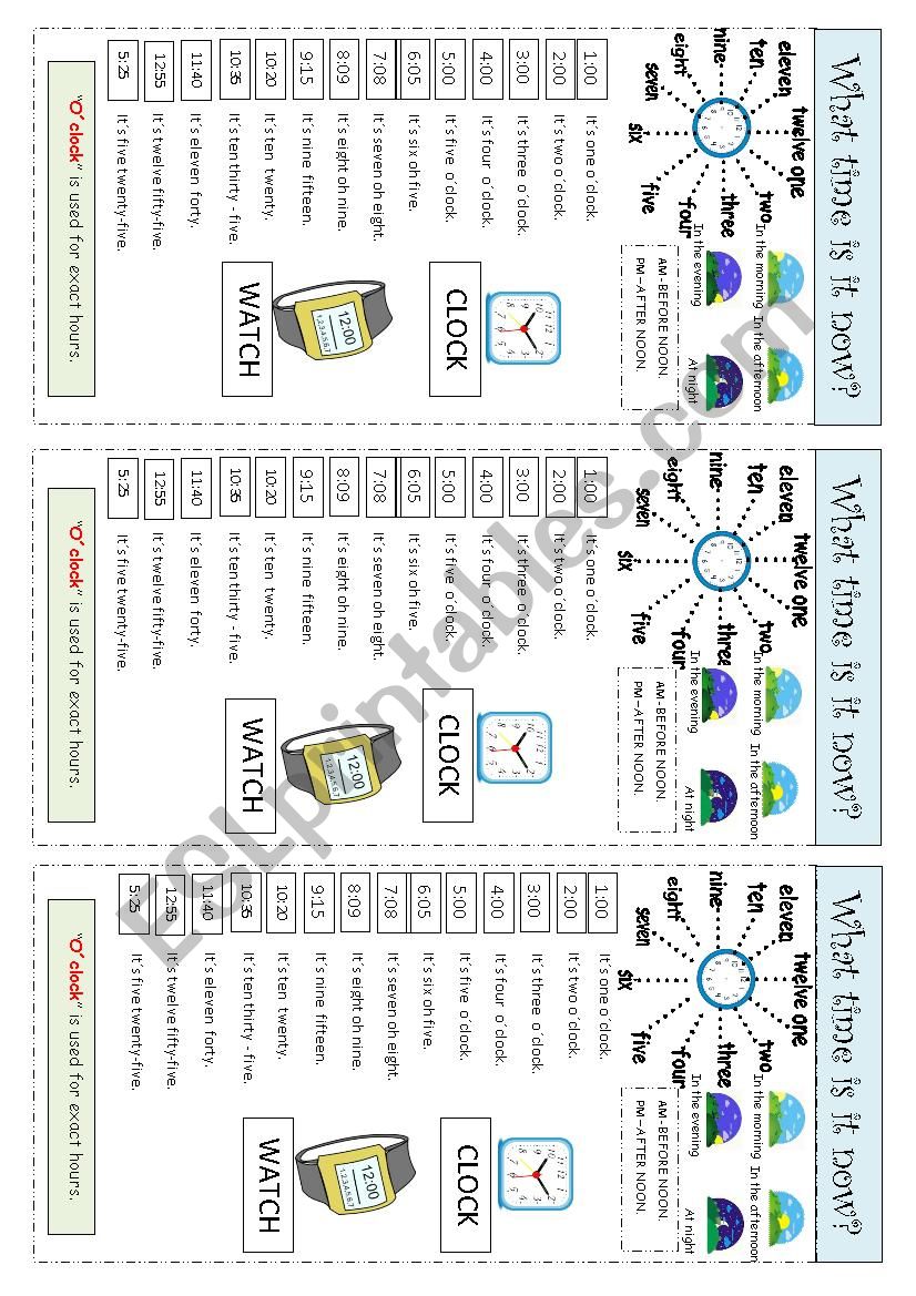 What time is it now? worksheet