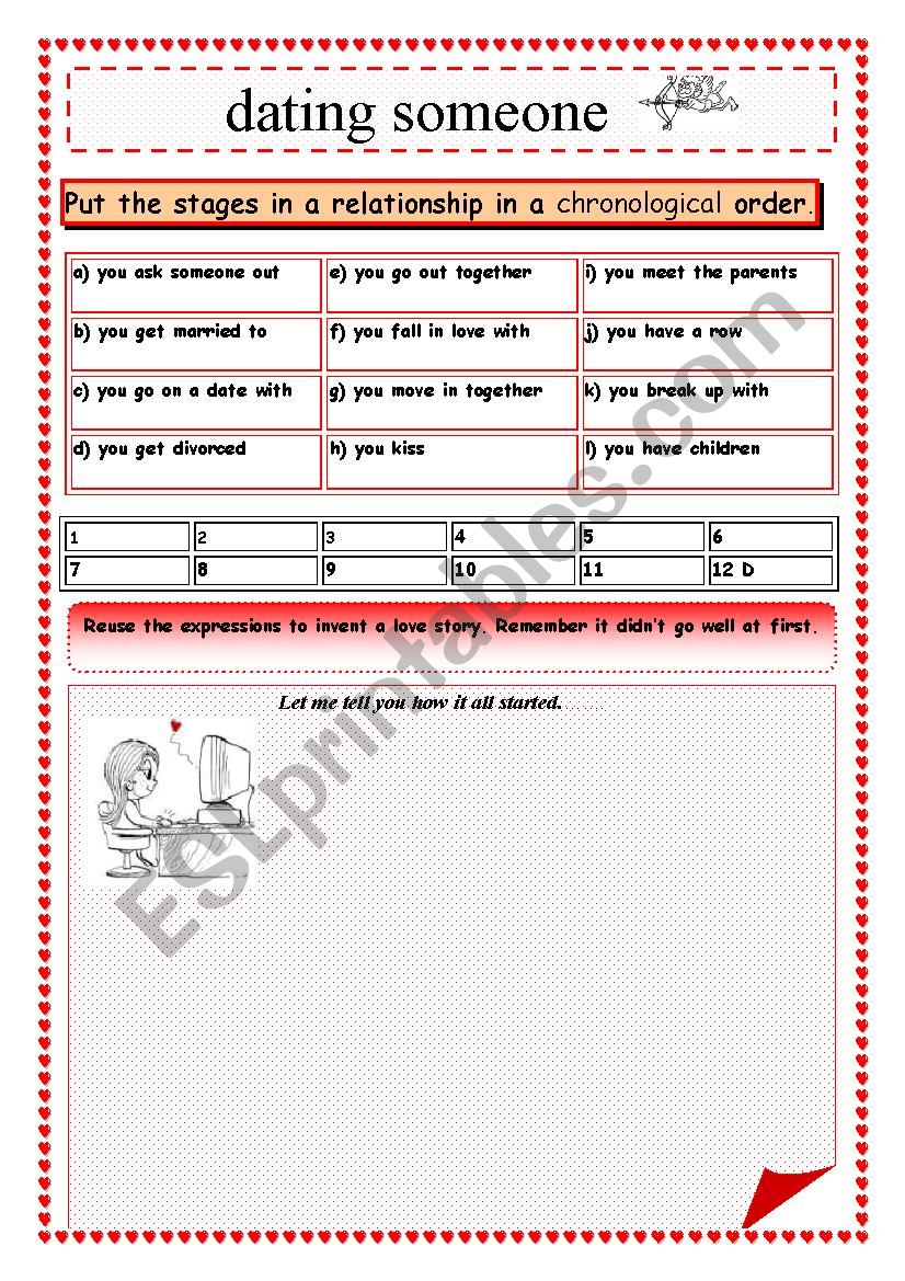 love relationship worksheet