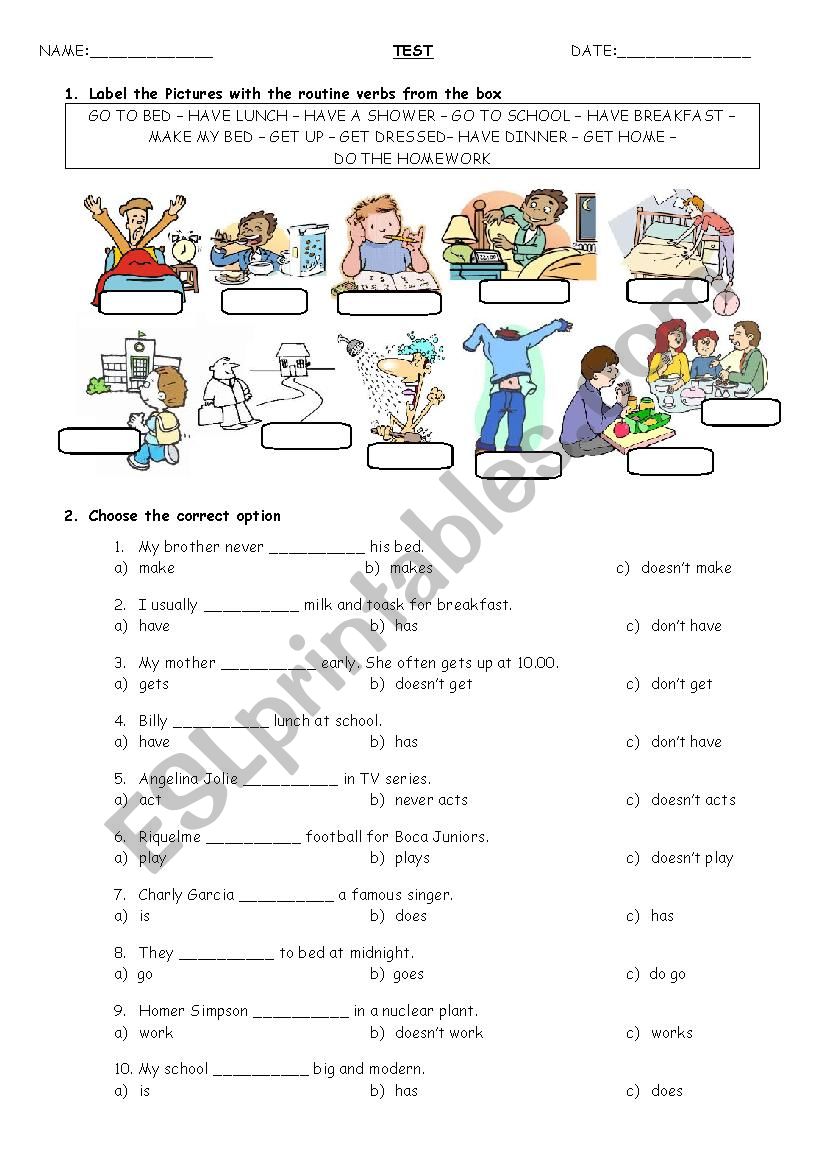 PRESENT SIMPLE FOR ROUTINES (+/-/?) + ADVERBS OF FREQUENCY