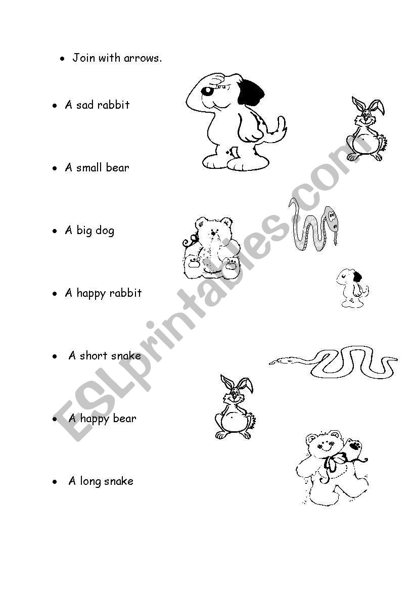 Adjectives worksheet