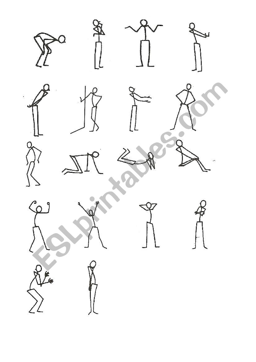 Body language worksheet