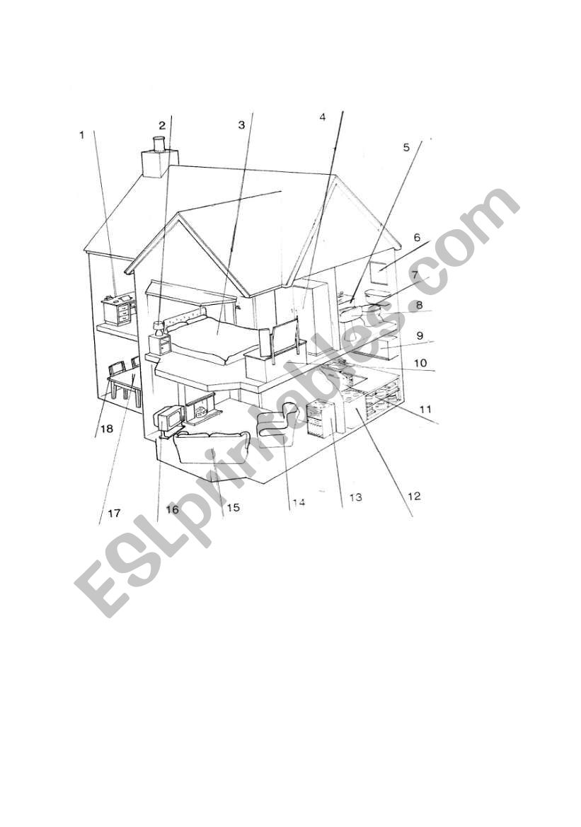  IN THE  HOUSE  worksheet