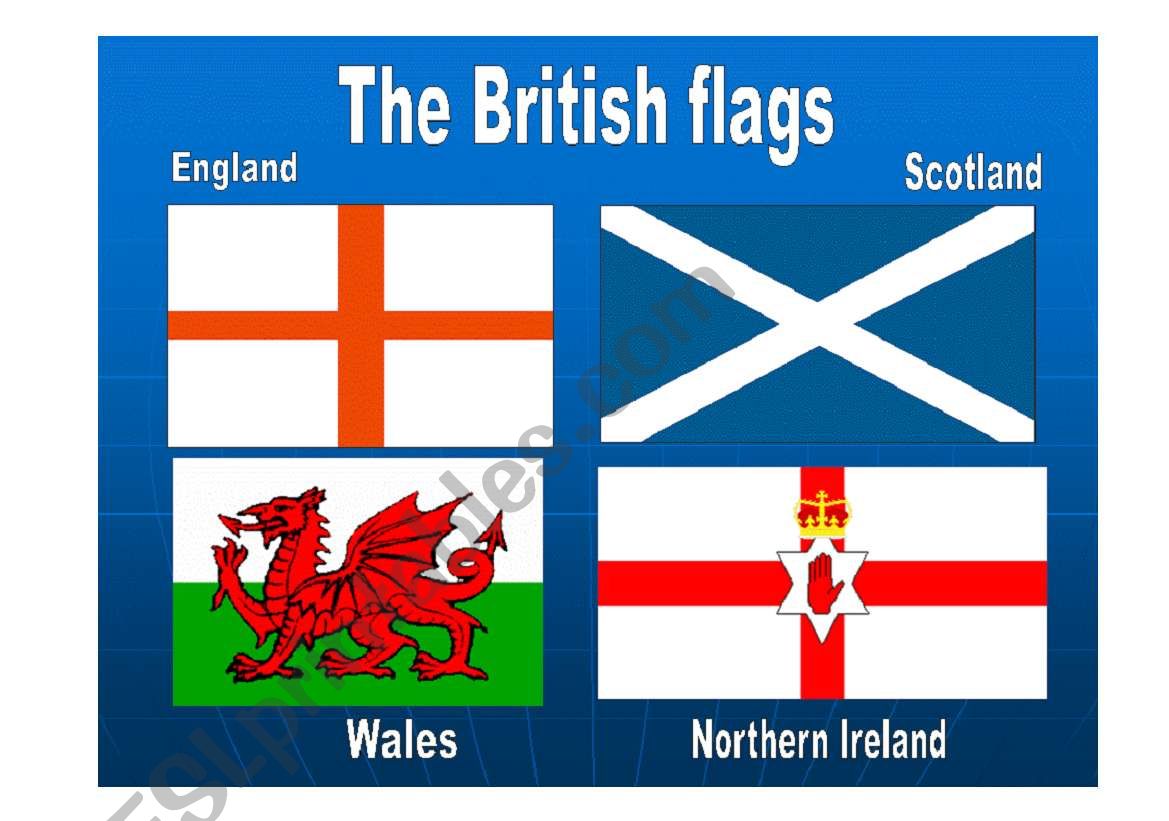 British flags worksheet