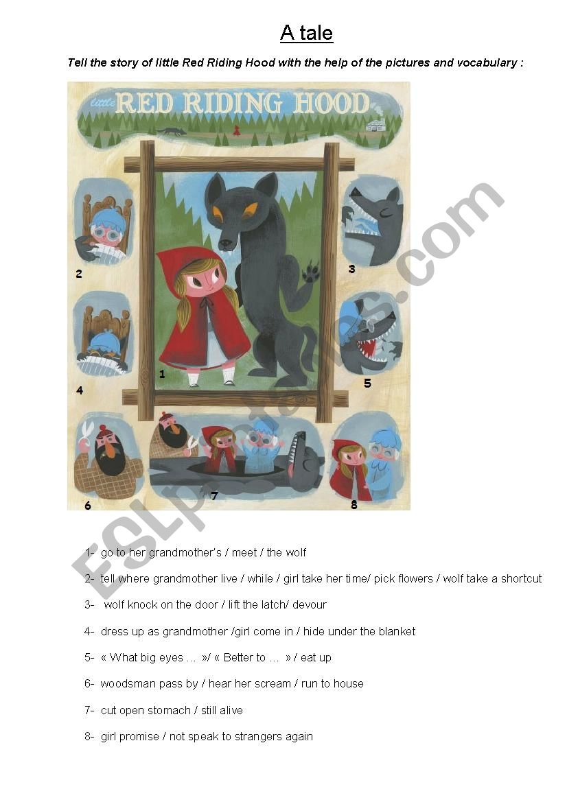 A tale : Little Red Riding Hood