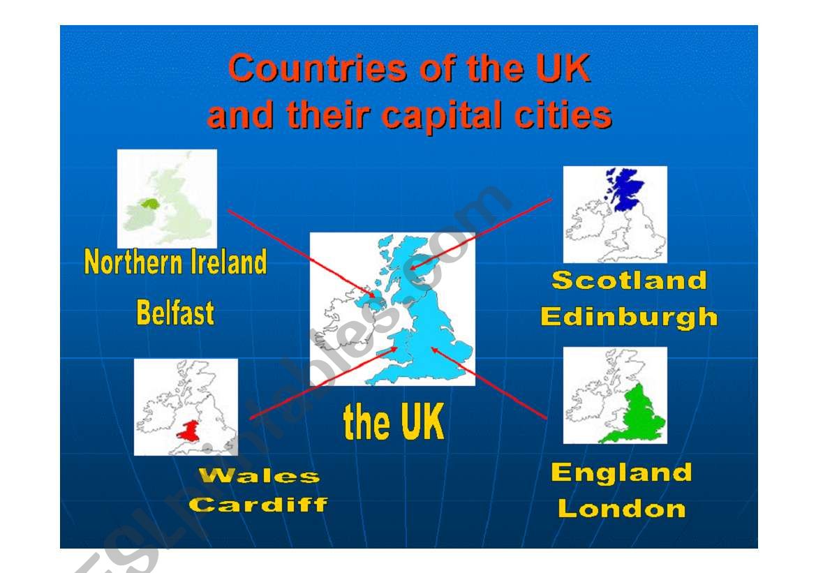 Countries of the UK worksheet