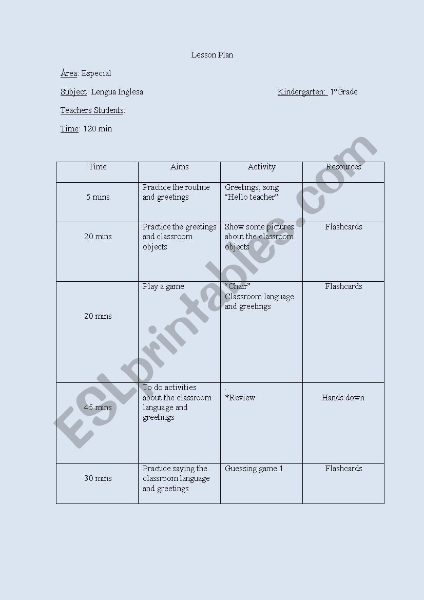 review worksheet