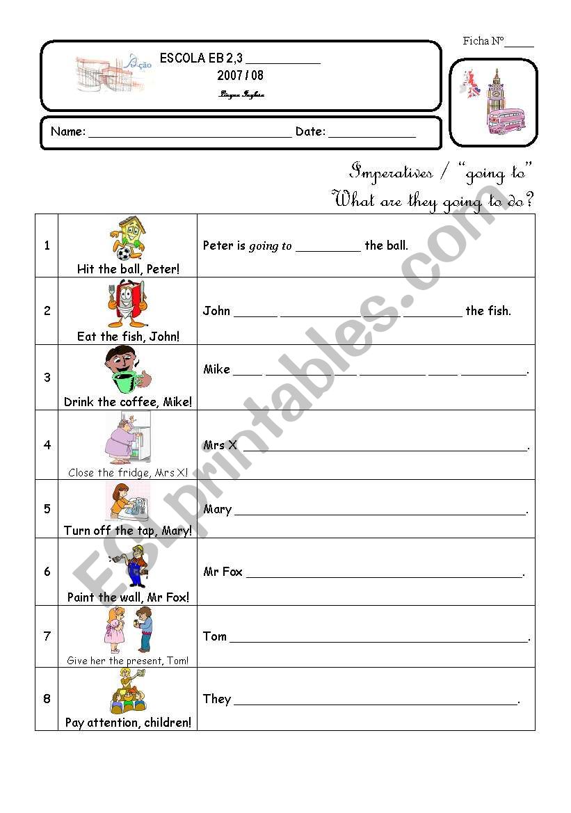 What are they going to do? worksheet