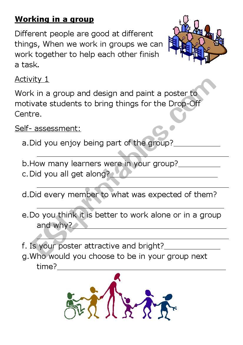 Lifeskills- Working in a group